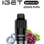 IGET BAR PLUS S3 POD ONLY – GRAPE ICE – 10.000 PUFFS