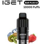 IGET BAR PLUS S3 POD ONLY – STRAWBERRY KIWI ICE – 10.000 PUFFS