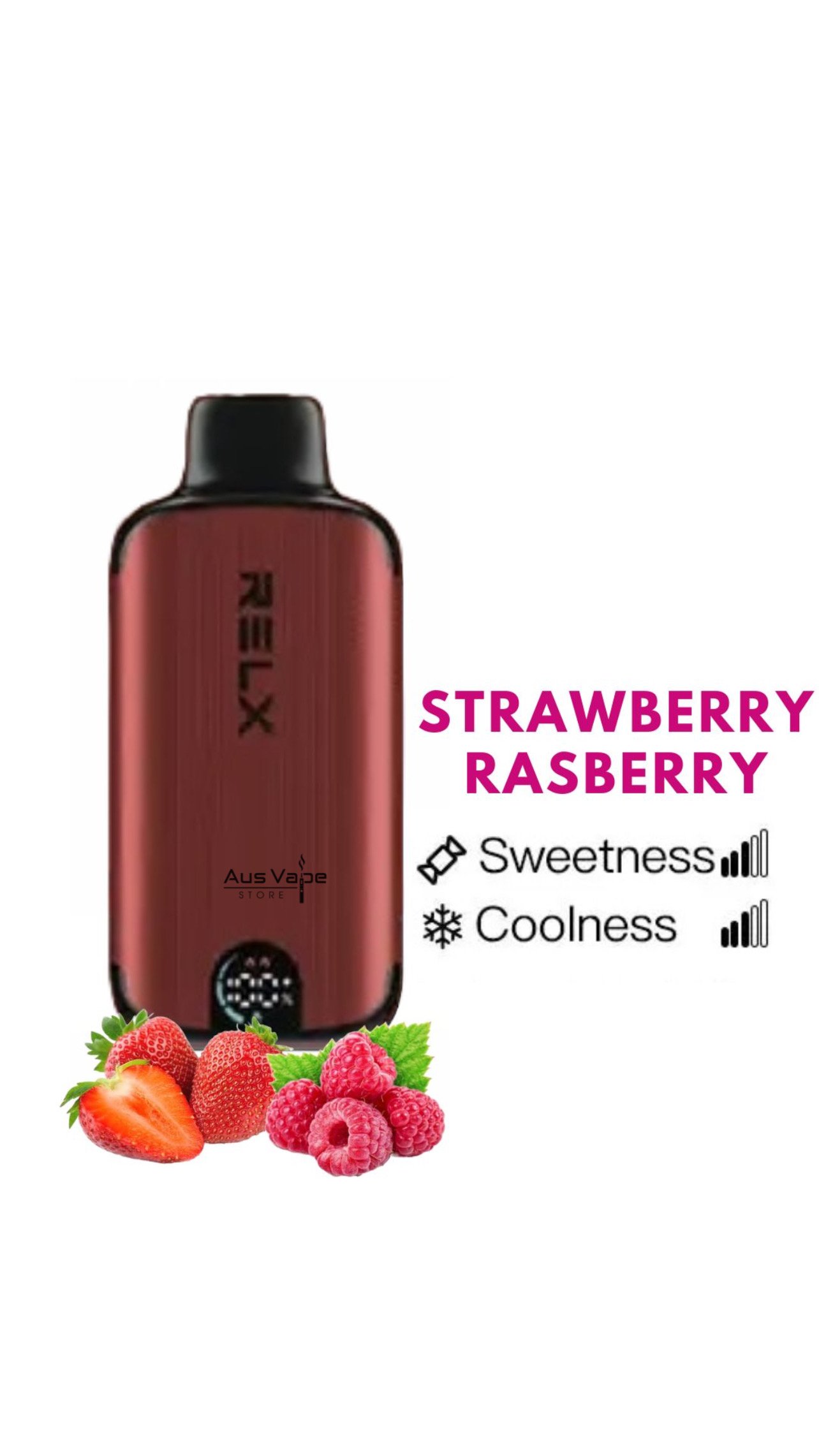 xr:d:DAFowXq6F7k:538,j:5187443554137213757,t:24032413 RELX MAGICGO – STRAWBERRY RASPBERRY – 8000 PUFFS - Image 1