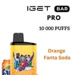 IGET BAR PRO – ORANGE FANTA SODA – 10 000 PUFFS