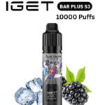 IGET BAR PLUS KIT S3 – BLACKBERRY ICE – 10 000 PUFFS