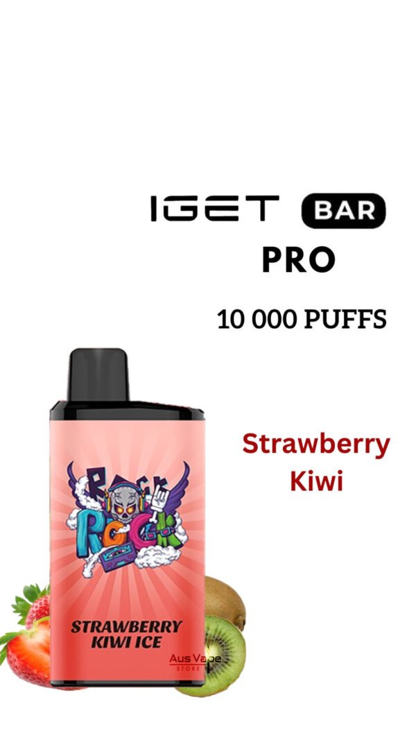 6E705794-A7D8-4019-A1CF-8FBD7919671D-600x1067-1.jpeg IGET BAR PRO – STRAWBERRY KIWI – 10 000 PUFFS - Image 1