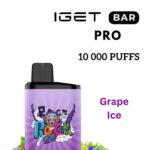 IGET BAR PRO – GRAPE ICE – 10 000 PUFFS