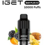 IGET BAR PLUS S3 POD ONLY – BLACKBERRY PINEAPPLE ORANGE – 10.000 PUFFS
