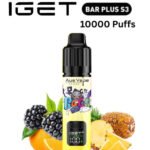 IGET BAR PLUS KIT S3 – BLACKBERRY PINEAPPLE ORANGE – 10 000 PUFFS