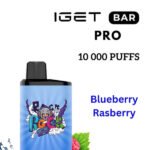 IGET BAR PRO – BLUEBERRY RASPBERRY – 10 000 PUFFS