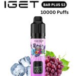 IGET BAR PLUS KIT S3 – GRAPE ICE – 10 000 PUFFS