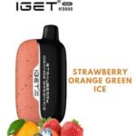 IGET MOON – STRAWBERRY ORANGE GREEN ICE – K5000 PUFFS