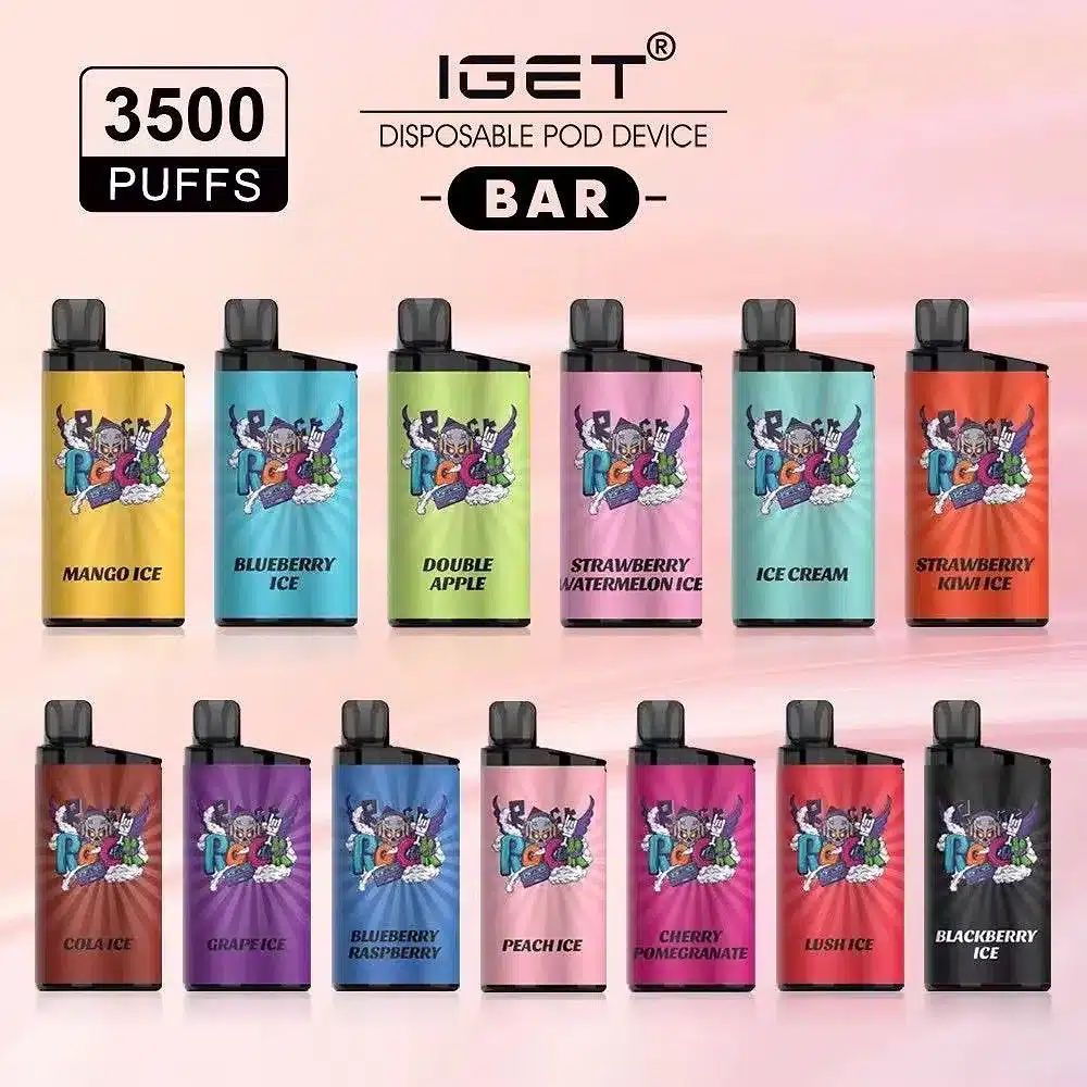 IGET-BAR-1.webp BULK 10 PCS IGET BAR 3500 PUFFS CAN MIX FLAVOURS - Image 1