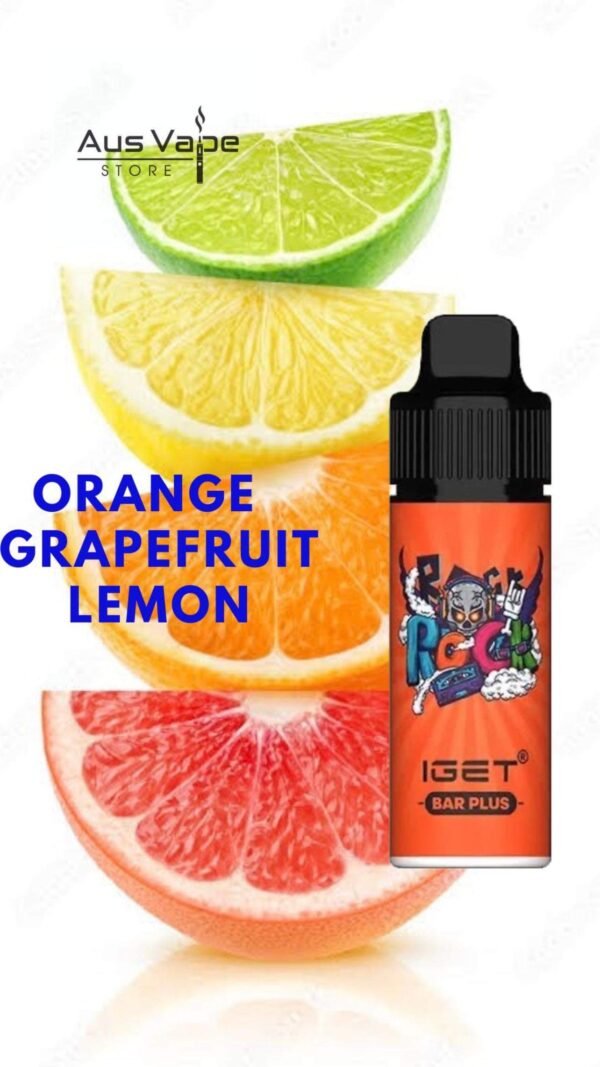 IMG_2969-600x1067-1.jpg IGET BAR PLUS – ORANGE GRAPE FRUIT LEMON – 6000 PUFFS - Image 1
