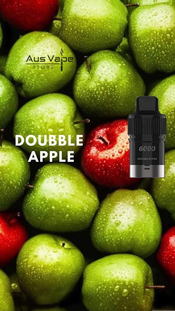 IMG_2985-600x1067-1.jpg IGET BAR PLUS POD ONLY – DOUBLE APPLE – 6000 PUFFS - Image 1