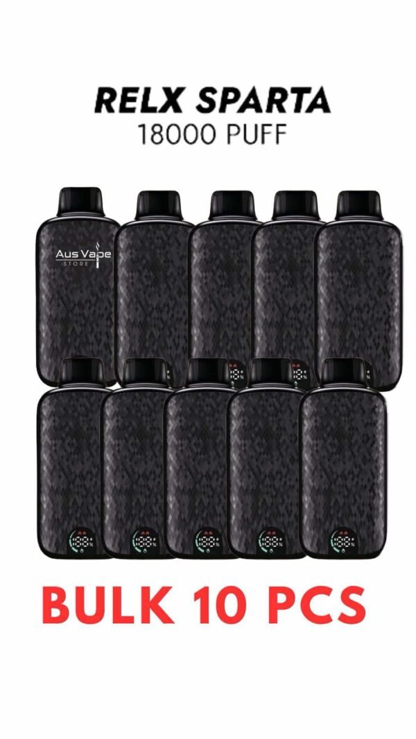 IMG_3064-600x1067-1.jpg BULK 10 PCS – RELX SPARTA 18000 PUFFS – CAN MIX FLAVOURS - Image 1