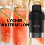 IGET BAR PLUS POD ONLY – LYCHEE WATERMELON – 6000 PUFFS