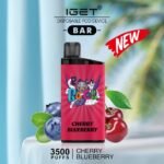 IGET BAR – CHERRY BLUEBERRY – 3500 PUFFS