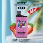 IGET BAR – STRAWBERRY RASPBERRY – 3500 PUFFS