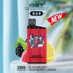 IGET BAR – BLACKBERRY RASPBERRY LEMON – 3500 PUFFS