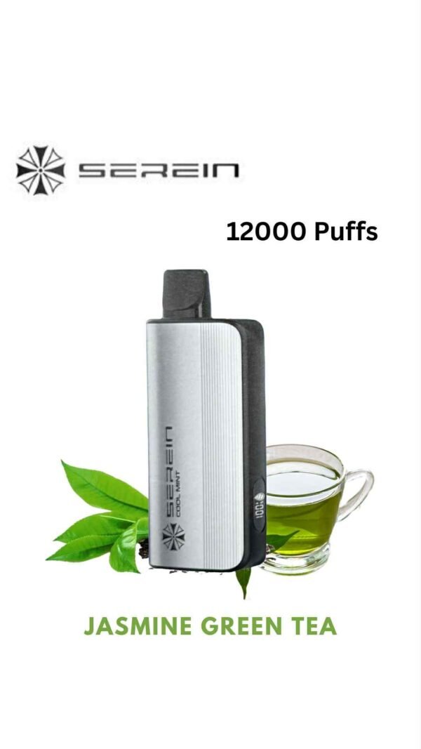 att.C9xlEf0eawpeM0szkLG_N4aoM7vnnnbEy9hT6wmAUqw-600x1067-1.jpg SEREIN MECH – JASMINE GREEN TEA – 12000 PUFFS - Image 1