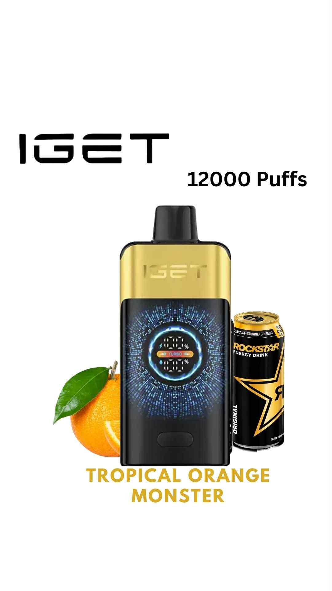 att.VzXzDCapCq-IqW5ObdHEPZPKZqBjtCRDxPG-lDtY9Jw.jpg IGET ONE – TROPICAL ORANGE MONSTER – 12000 PUFFS - Image 1