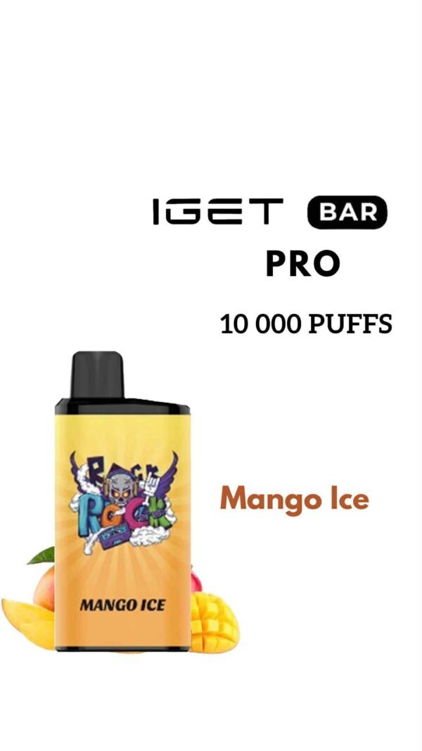 att.meablwkpv2xm9V4hvCOfKU_c7EVA1IfIfAejn8O6p9k-600x1067-1.jpg IGET BAR PRO – MANGO ICE – 10 000 PUFFS - Image 1