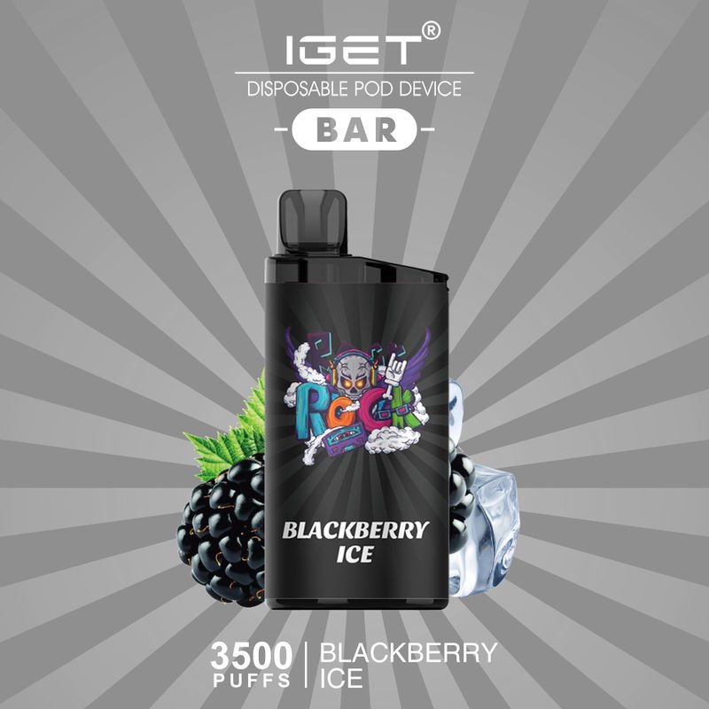 iget-bar-blackberry-ice-3500-puffs.jpg IGET BAR – BLACKBERRY ICE – 3500 PUFFS - Image 1