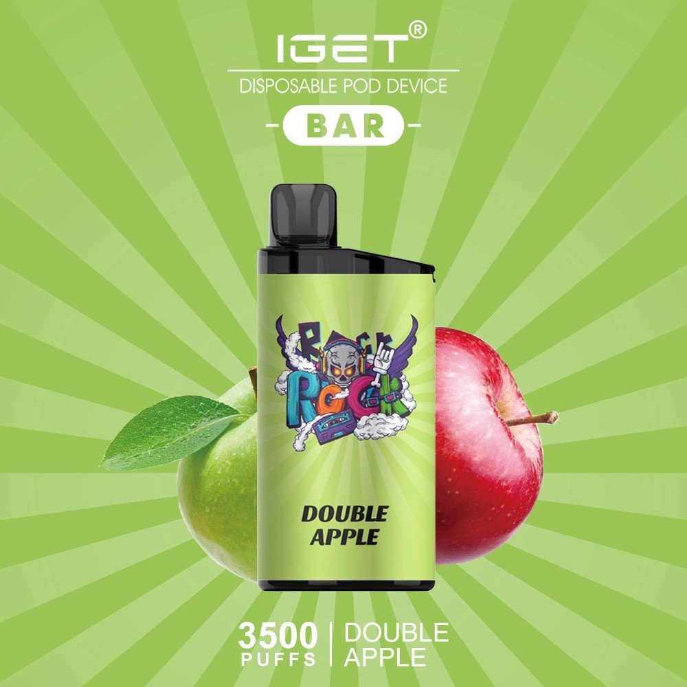 iget-bar-double-apple-3500-puffs.jpg IGET BAR – DOUBLE APPLE – 3500 PUFFS - Image 1