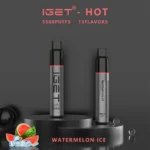 IGET HOT – WATERMELON ICE – 5500 PUFFS